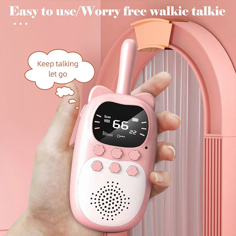 Walkie Talkie Infantil 2PCS Eletrônico