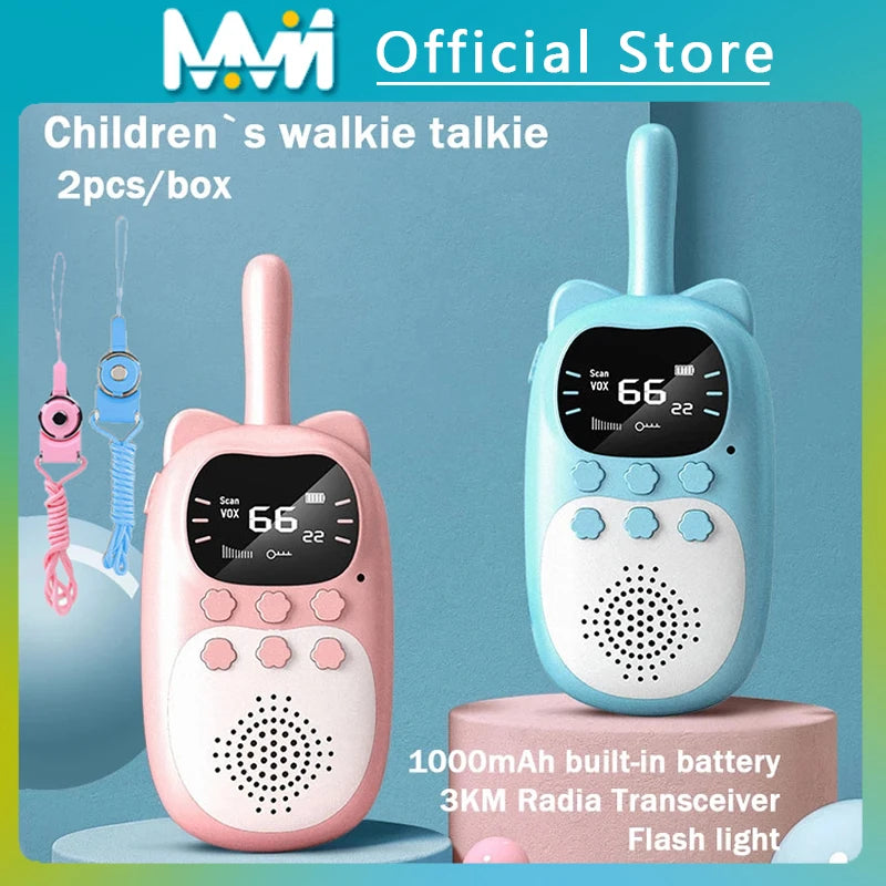 Walkie Talkie Infantil 2PCS Eletrônico